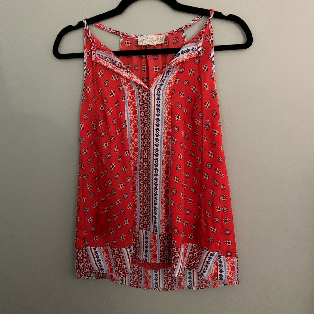 Loose fitting Light Weight Tank Blouse